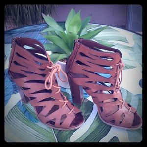 Mia Girl Gladiator Peep Booties